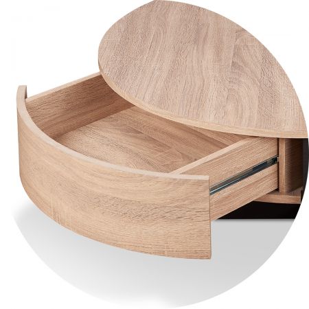 Rejtett fiókos kialakítás.